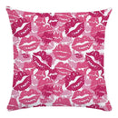 Axyaa Red Lips Pattern Pillowcase — Colorful Home Decor