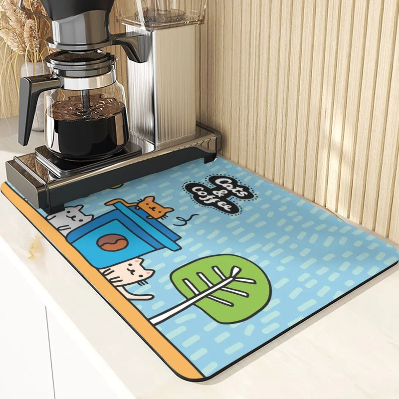 Starry Sky Absorbent Drying Mat - Axyaa Kitchen & Dining Table Mats