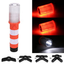 Axya Emergency Roadside Flares Kit: 3 Lighting Modes, Magnet Work Light, Rechargeable Hook