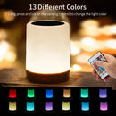 Axyaa RGB Touch Control LED Night Light - USB Rechargeable Table Lamp