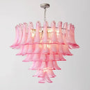 Axyaa Vintage Murano Flower Petal Chandelier for Living Room and Bedroom
