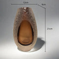Axyaa Frosted Glass Vase: Elegant Floral Arrangement Home Decor & Hydroponics Accessory