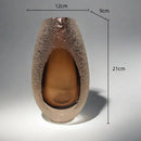 Axyaa Frosted Glass Vase: Elegant Floral Arrangement Home Decor & Hydroponics Accessory