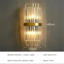 Axyaa LED Crystal Wall Lamps: Luxury Gold Wall Sconces for Home Art Decor & Bedside Lighting
