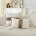 Axyaa Geometric Boho Cotton Cushion Cover for Home Decor