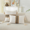 Axyaa Geometric Boho Cotton Cushion Cover for Home Decor