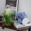 Axyaa Geometric Ceramic Vase | Fold Distortion Flower Pot Home Decor