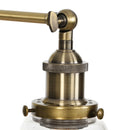 Axyaa Single Arm LED Wall Lamp Glass Iron Vintage Retro Stair Light Fixture