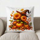 Axyaa Autumn Flowers & Berries Pillow Cover for Sofa, Bedroom, Car
