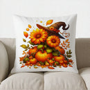 Axyaa Autumn Flowers & Berries Throw Pillow Cover for Sofa, Bedroom, Car