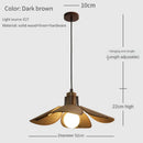 Axyaa Vintage Wood Cloth Hanging Lamp Chandelier for Living Room Bedroom.