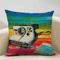 Retro Oil Painting Pattern Pillow Case 45x45cm for Home Sofa Decor - Axyaa