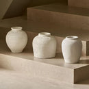 White Ceramic Vase, Rustic Zen Style, Terra Cotta Pitcher, Distressed Farmhouse Decor, Pottery Vase