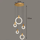 Axyaa Nordic Dining Room Pendant Light Chandelier for Indoor Living Room Lighting