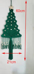 Axyaa Macrame Christmas Tree Wall Hanging Farmhouse Xmas Decor