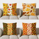 Autumn Leaves Pattern Throw Pillow Cover for Sofa, Bedroom, Car - Axyaa