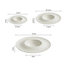 Axyaa Ceramic Dinner Plate Set for Restaurant and Home - Solid Color Tableware