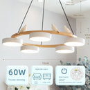 Axyaa Nordic Style Wood Bird Pendant Light for Living Room and Bedroom