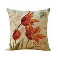 Axyaa Flower Print Cushion Cover 45*45cm Home Decor Sofa Pillow
