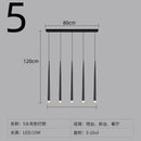 Axyaa Modern Black Column LED Chandelier for Stylish Home Lighting