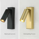 Axyaa Modern Rotatable LED Wall Sconce Lamp for Bedroom Bedside Hotel