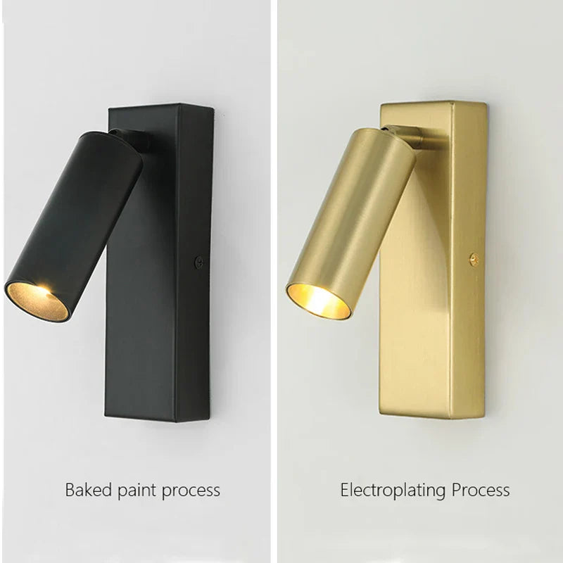 Axyaa Modern Rotatable LED Wall Sconce Lamp for Bedroom Bedside Hotel
