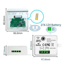 Axyaa Smart RF 433Mhz Wall Panel Switch with Remote Control Receiver for LED Light