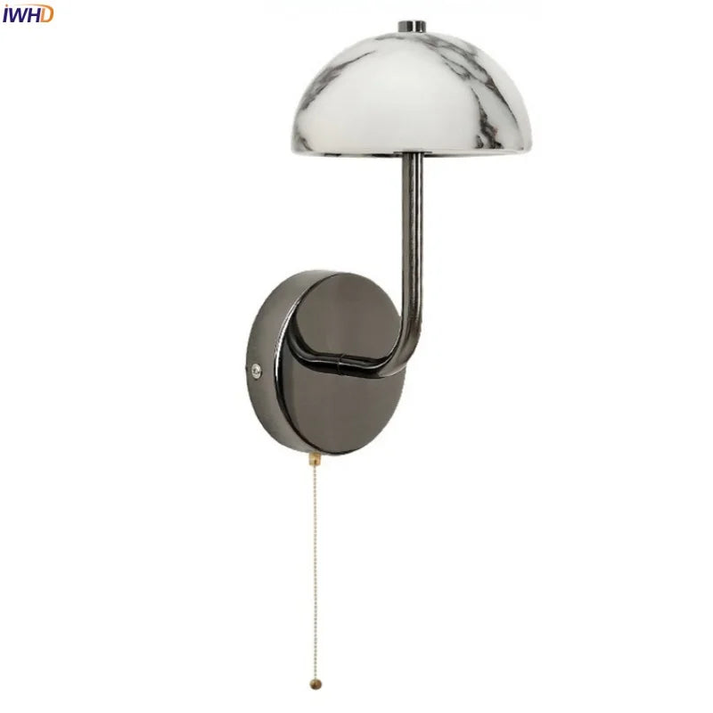 Axyaa Nordic LED Wall Sconce Marble Iron Modern Interior Lighting