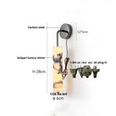 Nordic Modern LED Wall Lamp Sconce Marble Stone Wood Canopy Vanity Light by Axyaa