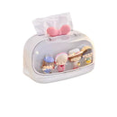 Axyaa Kawaii Tissue Box Holder Display Box Organizer Dolls Desktop Ornament