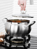 Axya Stainless Steel Hotpot Soup Pot for Induction Cooker and Gas Stove