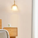 Axyaa Nordic Glass LED Wall Light Sconce with Pull Chain Switch