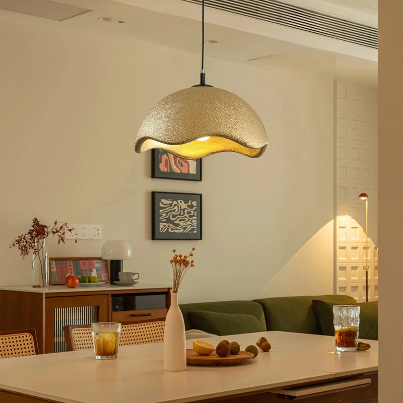 Axyaa Wabi Sabi LED Pendant Light - Modern Ceiling Chandelier for Dining Room, Bedroom