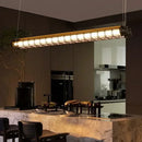 Axyaa Retro Acrylic Tube Pendant Light for Coffee Shop & Office