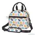 Axyaa Cute Cats Thermal Lunch Bag: Insulated Bento Tote for School & Office