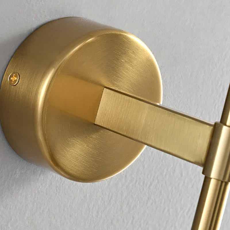 Axyaa White Marble Copper Sconce Light for Hotel Hall Room