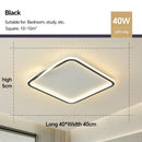 Axyaa Minimalist LED Ceiling Light for Bedroom and Study - Modern Art Design