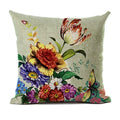 Axyaa Retro Rose Flowers Cushion Cover 45X45cm