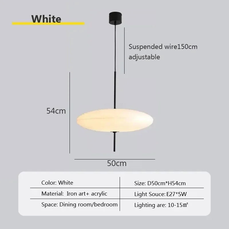 Axyaa Nordic LED Saucer Pendant Light for Home Decor