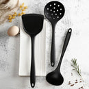 Axyaa Silicone Kitchen Utensils Set for Non-Stick Cookware with Ladle and Shovel