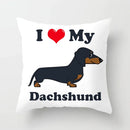 Axyaa Dachshund Cushion Cover 45x45cm Cute Dog Puppy Throw Pillow Cases