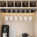 Axyaa Wine Glass Holder Rack Under Cabinet Shelf Storage Hooks Stand