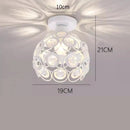 Axyaa Nordic Crystal Aisle Chandelier - Stylish Small Ceiling Light for Corridor and Balcony