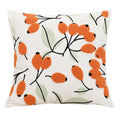 Axyaa Floral Embroidered Throw Cushion Cover Cotton Pillowcase for Living Room Sofa.