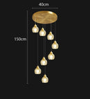 Axyaa Modern LED Ceiling Chandelier for Bedroom and Dining Room