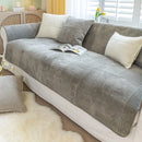 Axyaa Plush Sofa Cushion: Soft Crystal Velvet Cover for Furniture Protection