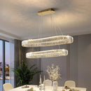 Axyaa Crystal Chandelier Pendant Lamp for Living Room Dining Room Ceiling Light