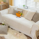 Axyaa Plush Sofa Cushion: Soft Crystal Velvet Cover for Furniture Protection