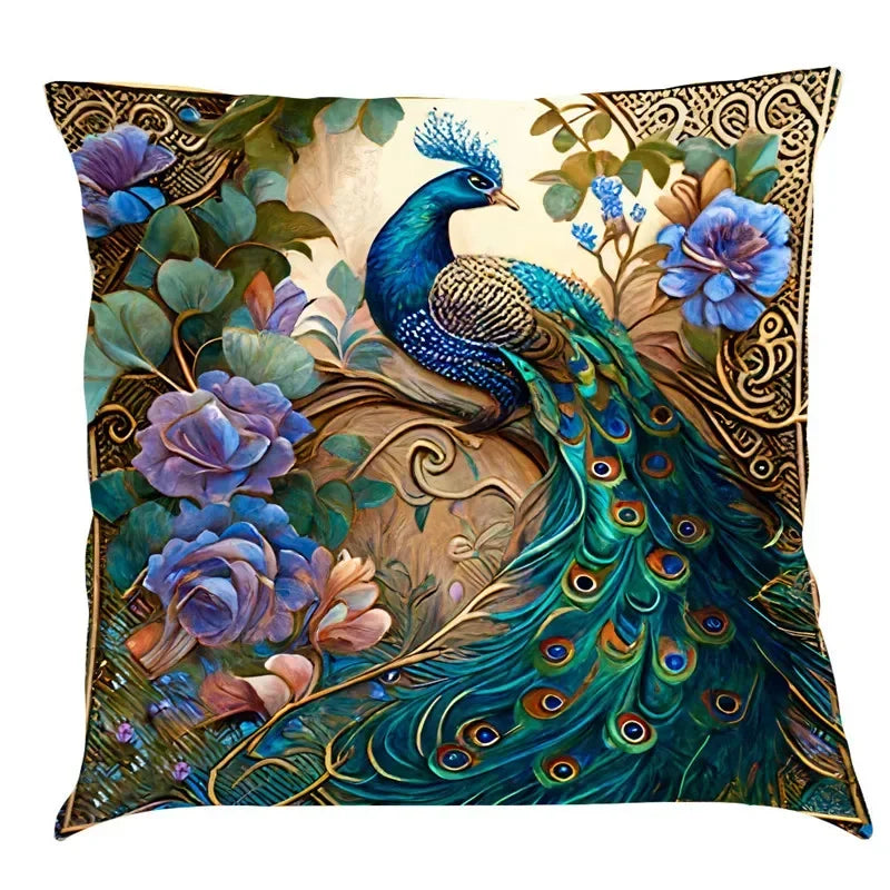 Axyaa Classic Cat Design Linen Pillowcase 45x45cm Home Decoration Sofa Cushion Cover
