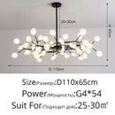 Luxurious Firefly LED Chandelier by Axyaa - Modern Nordic Home Lighting